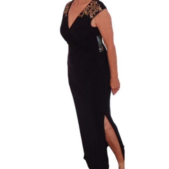 Lauren Ralph Lauren Holiday Maxi Dress size 14 - Picture 9 of 10